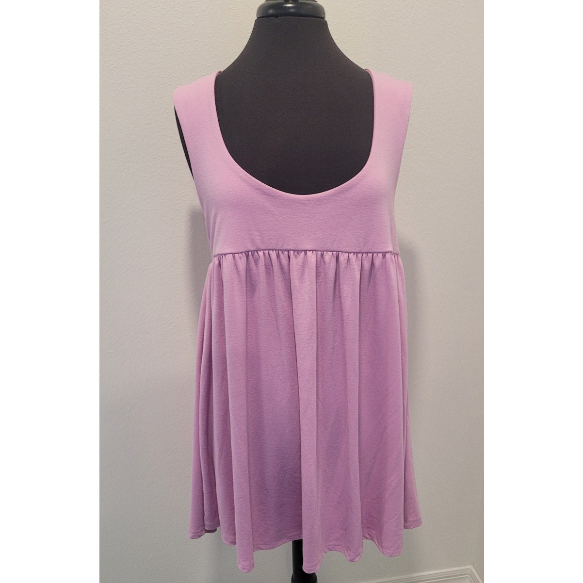 Free People Beach Mazarine Mini Dress Size Large Lavender Pink Babydoll