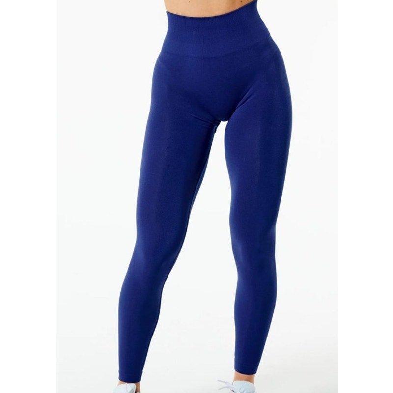 Alphalete OG Revival Sonic Blue High Rise Moto Leggings Women’s size Small READ