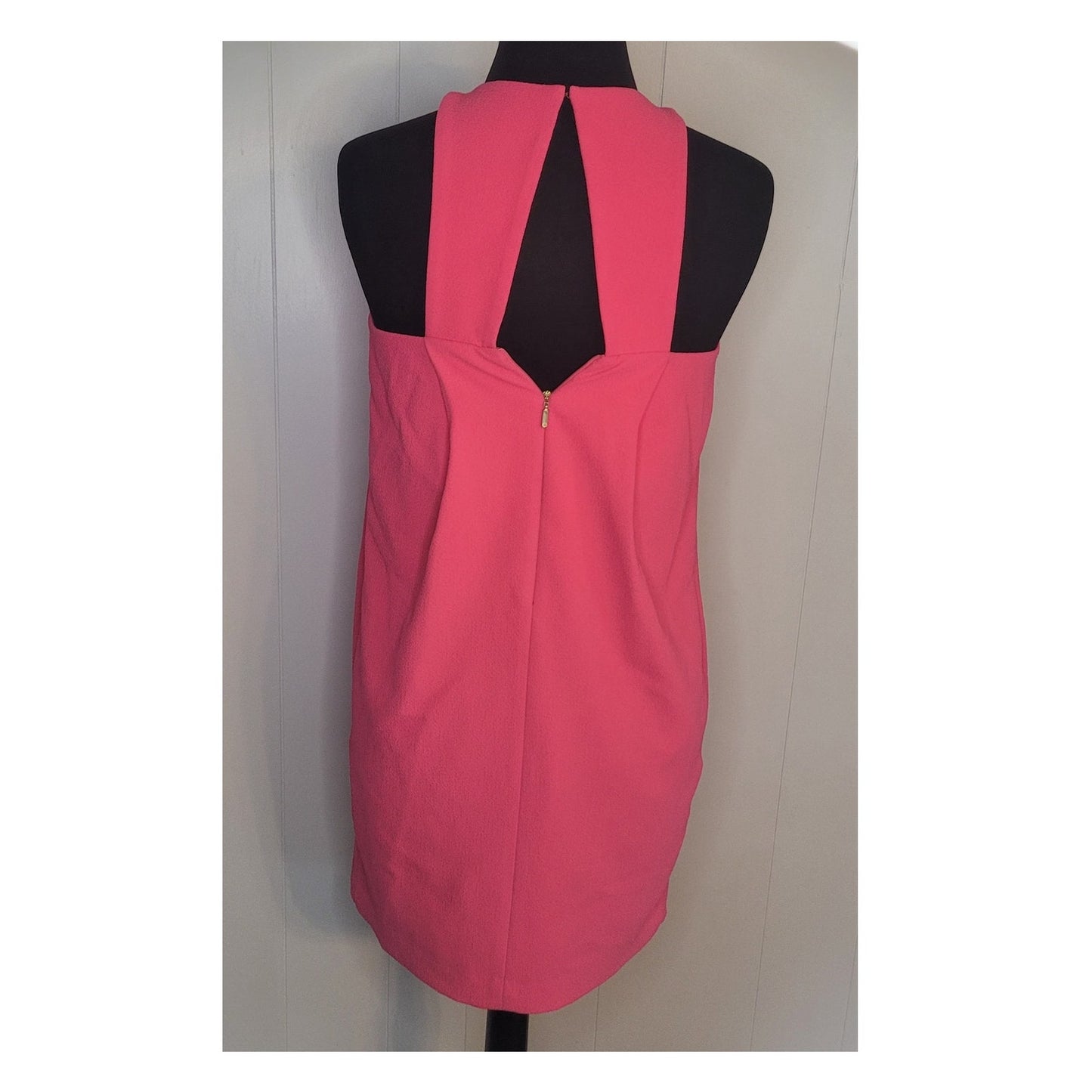 Trina Turk Felisha Crepe Halter Pink Party Dress size 0 NWOT