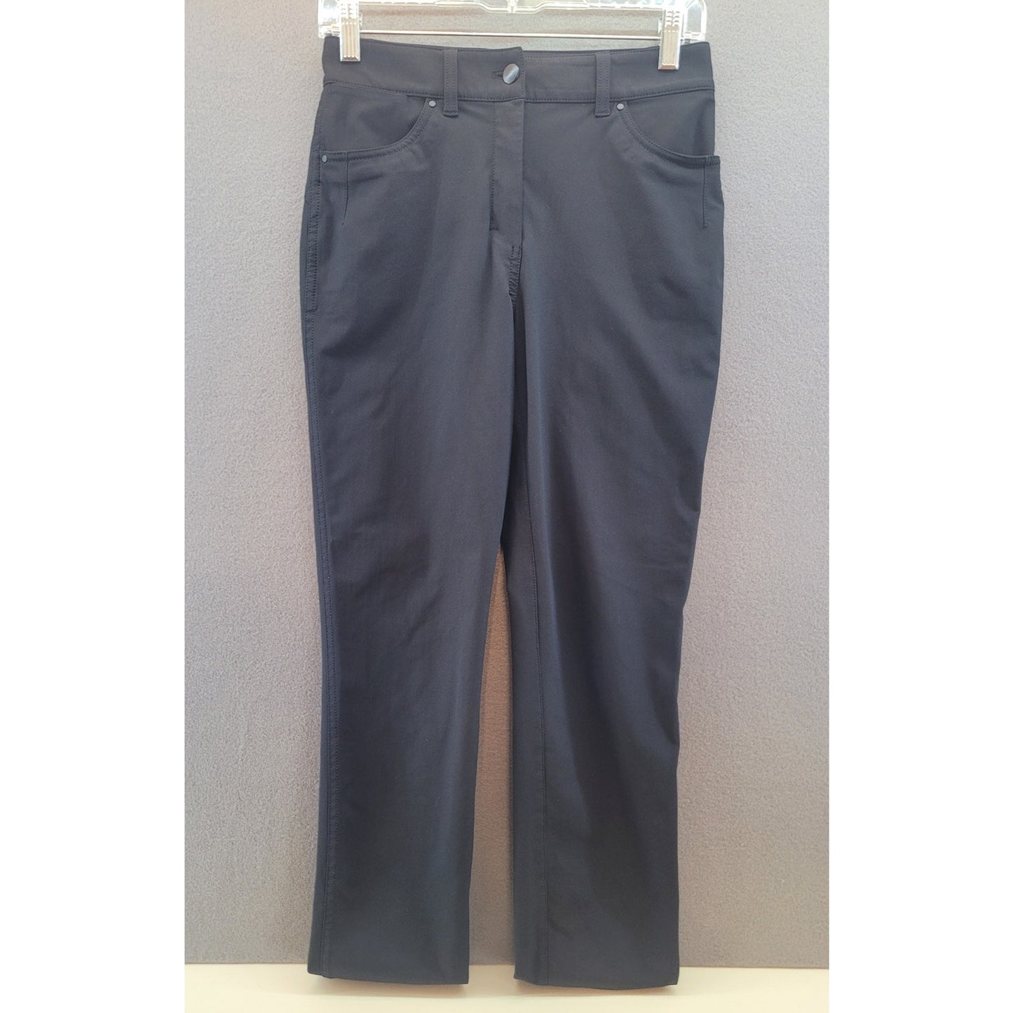 Lululemon City Sleek 5 Pocket 7/8 Pant Womens Size 4  Black Warpstreme W5CZIS