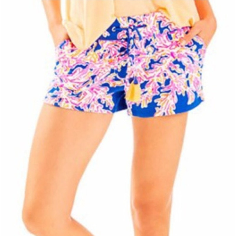 Lilly Pulitzer Women’s Shorts Buttercup Stretch Short Blue It's Eelectric