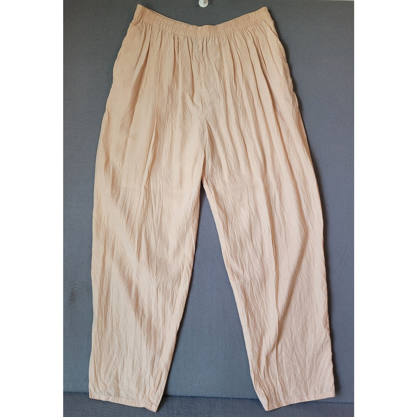 Eileen Fisher Pleated Front Silk Pants in Pink - Size 1(S/M) Tapered