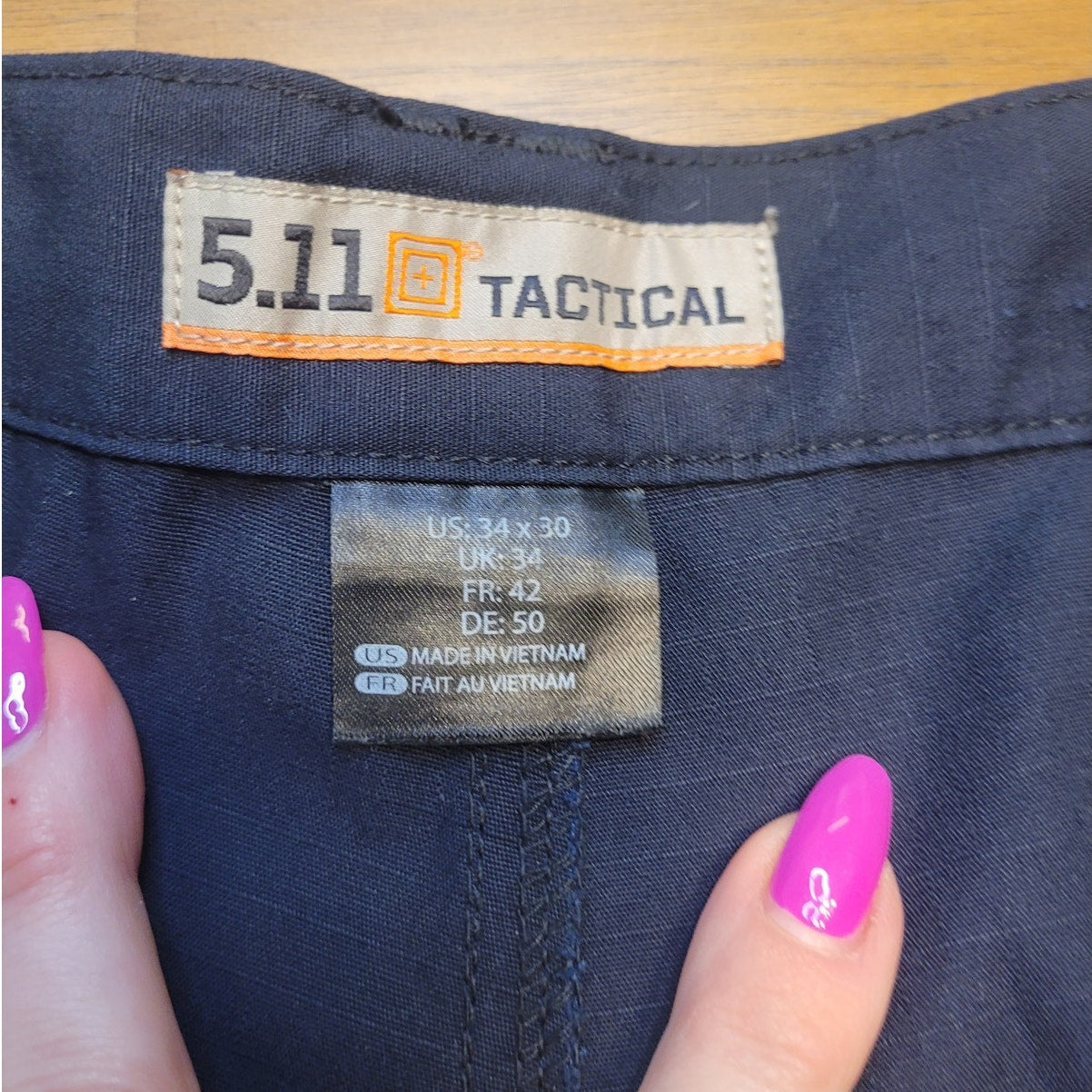 5.11 TACTICAL TACLITE PRO TACTICAL PANTS MENS 34X30 BLUE RIPSTOP CARGO