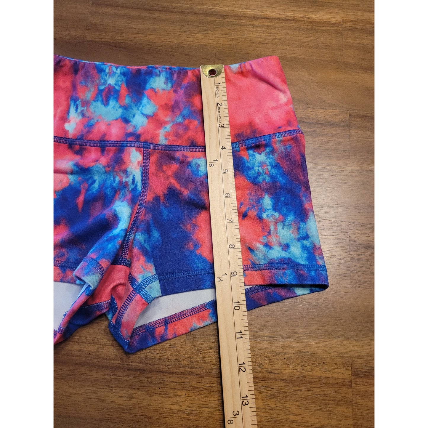 FLEO Candy Floss Shorts High-rise Women’s Size S CrossFit Workout Tye Dye