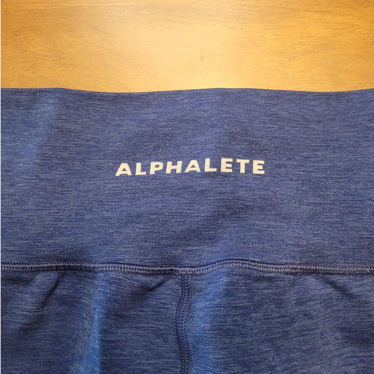 Alphalete OG Revival Sonic Blue High Rise Moto Leggings Women’s size Small READ