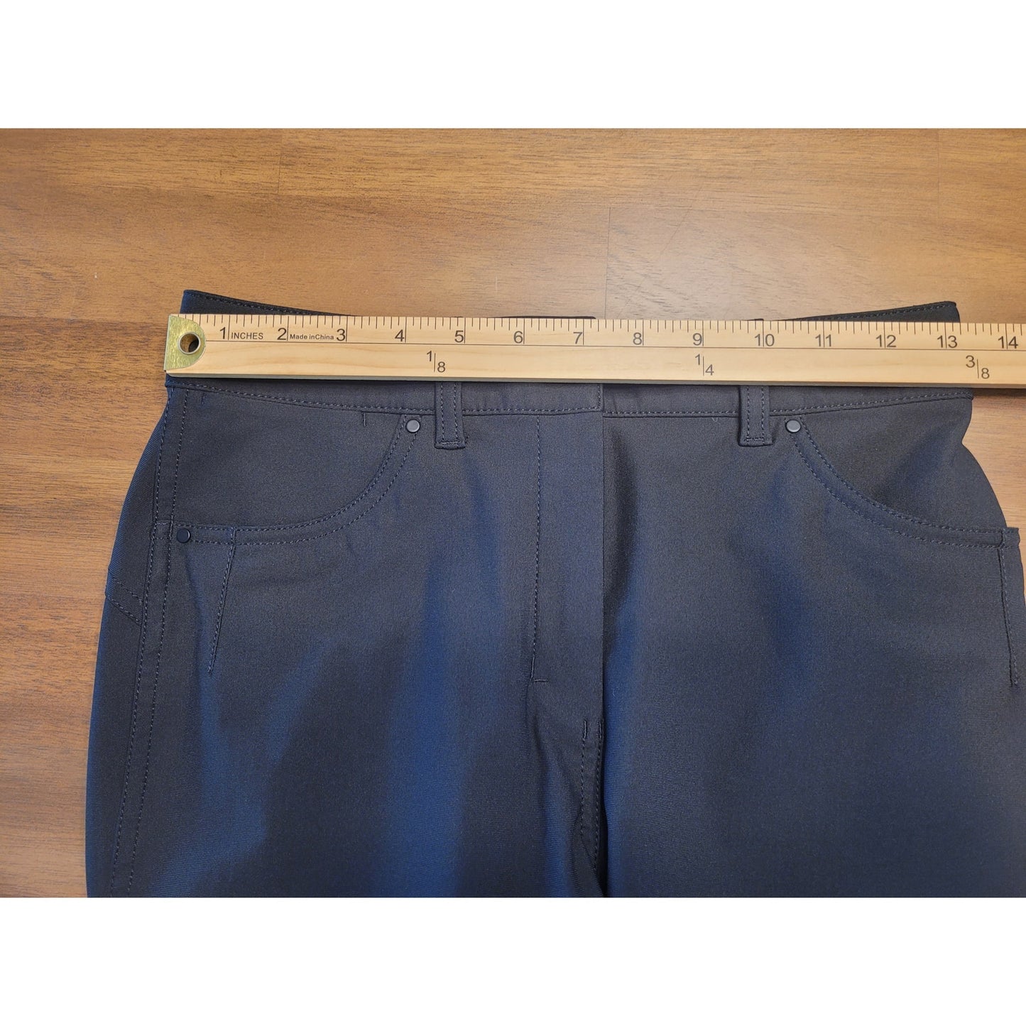 Lululemon City Sleek 5 Pocket 7/8 Pant Womens Size 4  Black Warpstreme W5CZIS