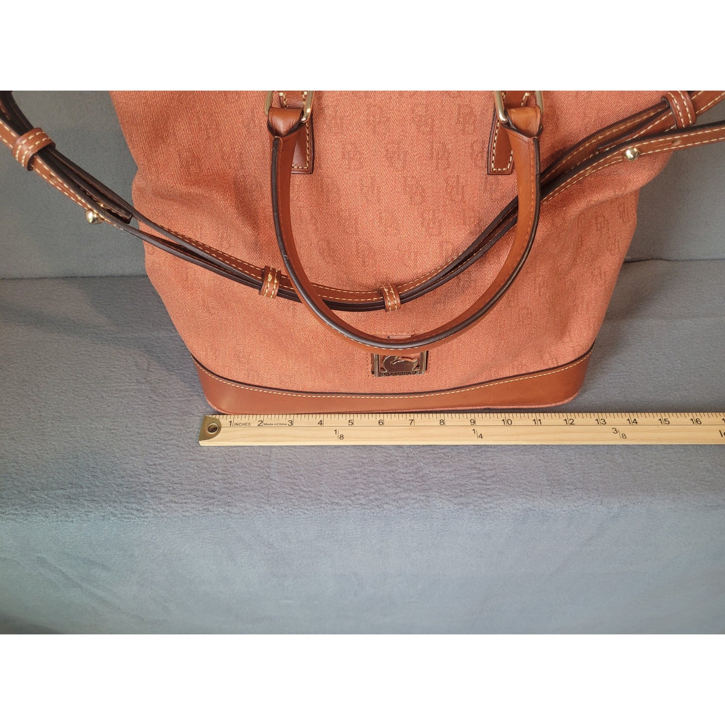 Dooney & Bourke Large Handbag Chelsea Shopper Rust Color 2 Handles Strap