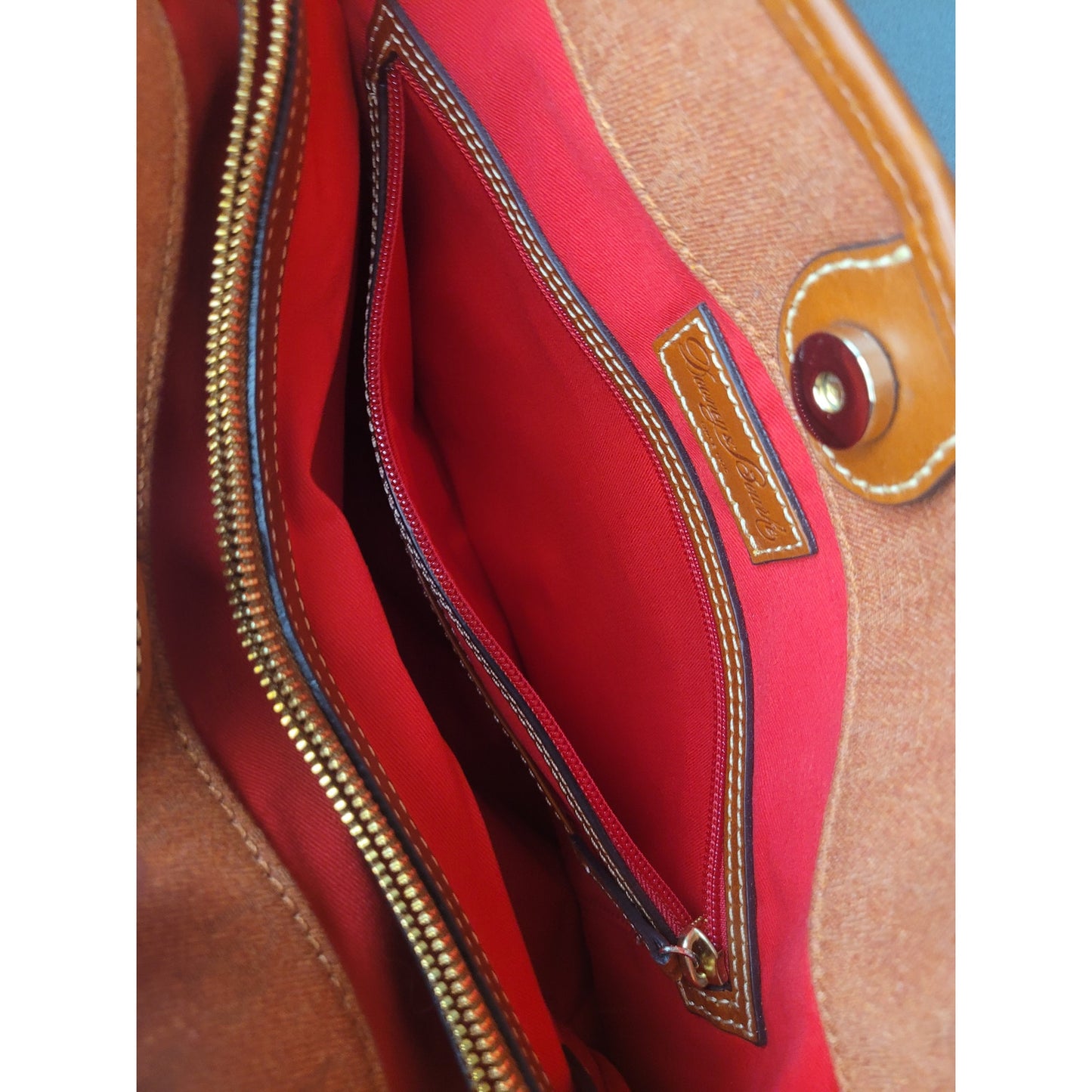 Dooney & Bourke Large Handbag Chelsea Shopper Rust Color 2 Handles Strap