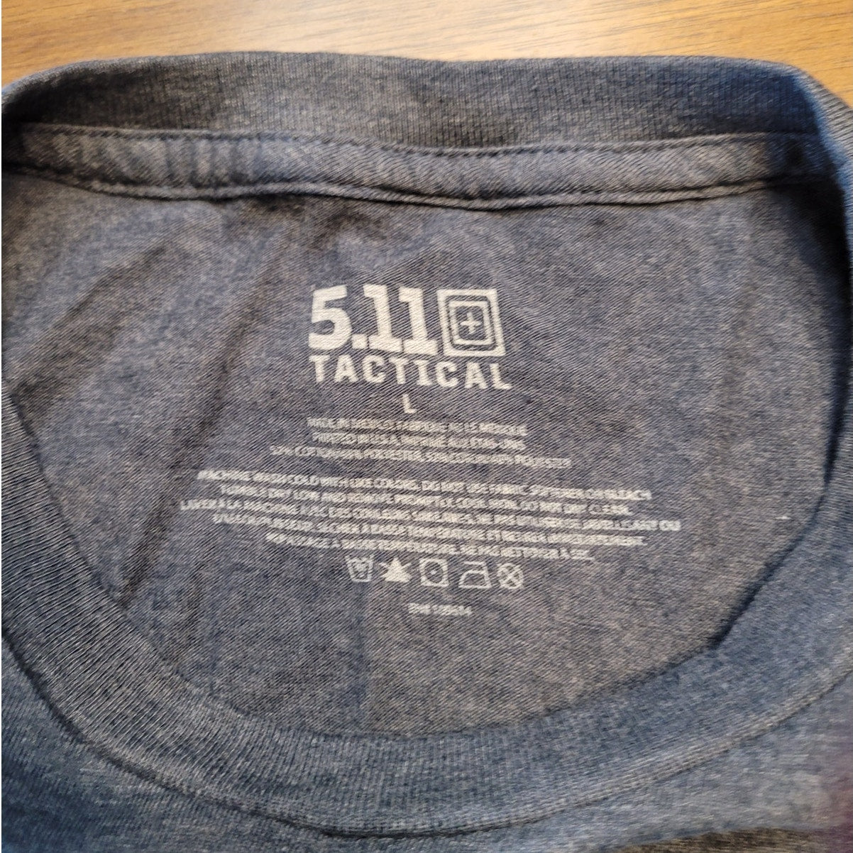 5.11 Tactical Shirt Mens Large Blue Short Sleeve Always Be Ready Bugout Tee 511