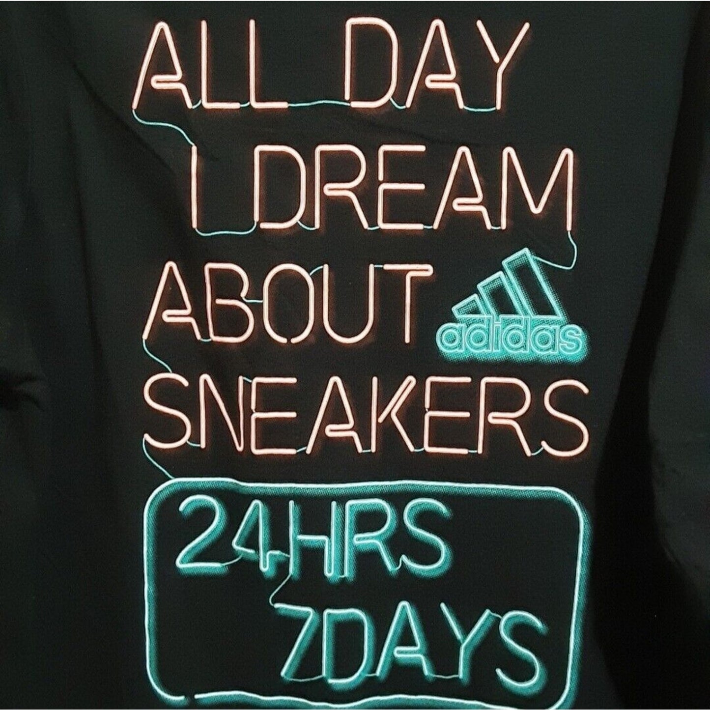 Adidas Men’s "All Day I Dream About Sneakers" Long Sleeve T-Shirt US Medium