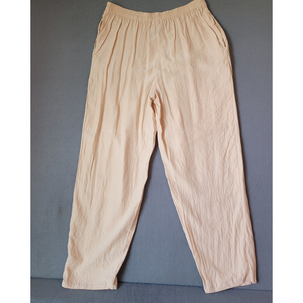 Eileen Fisher Pleated Front Silk Pants in Pink - Size 1(S/M) Tapered