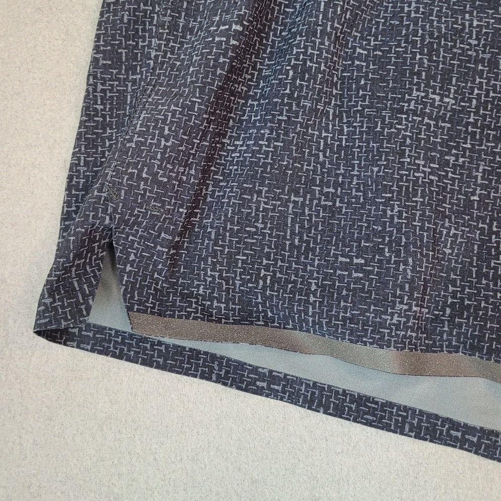 Lululemon Shorts Mens M Blue Geometric T.H.E. Short Stretch Lined Workout