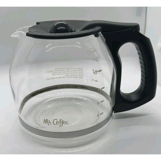 Mr. Coffee 12 Cup Black Durable Glass Drip-Free Replacement Coffee Carafe