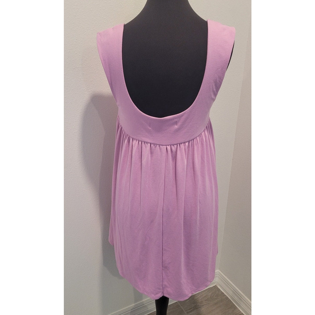 Free People Beach Mazarine Mini Dress Size Large Lavender Pink Babydoll