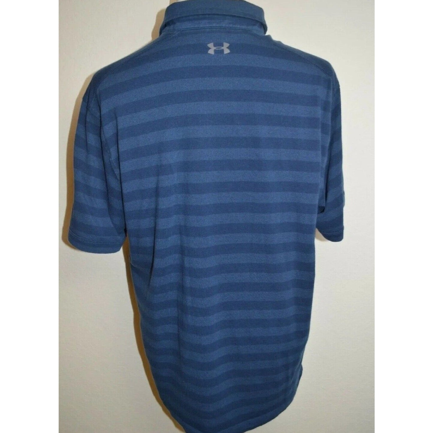 Mens Under Armour UA Golf Blue Heatgear Loose Fit Golf Polo Shirt Size XXL 2XL