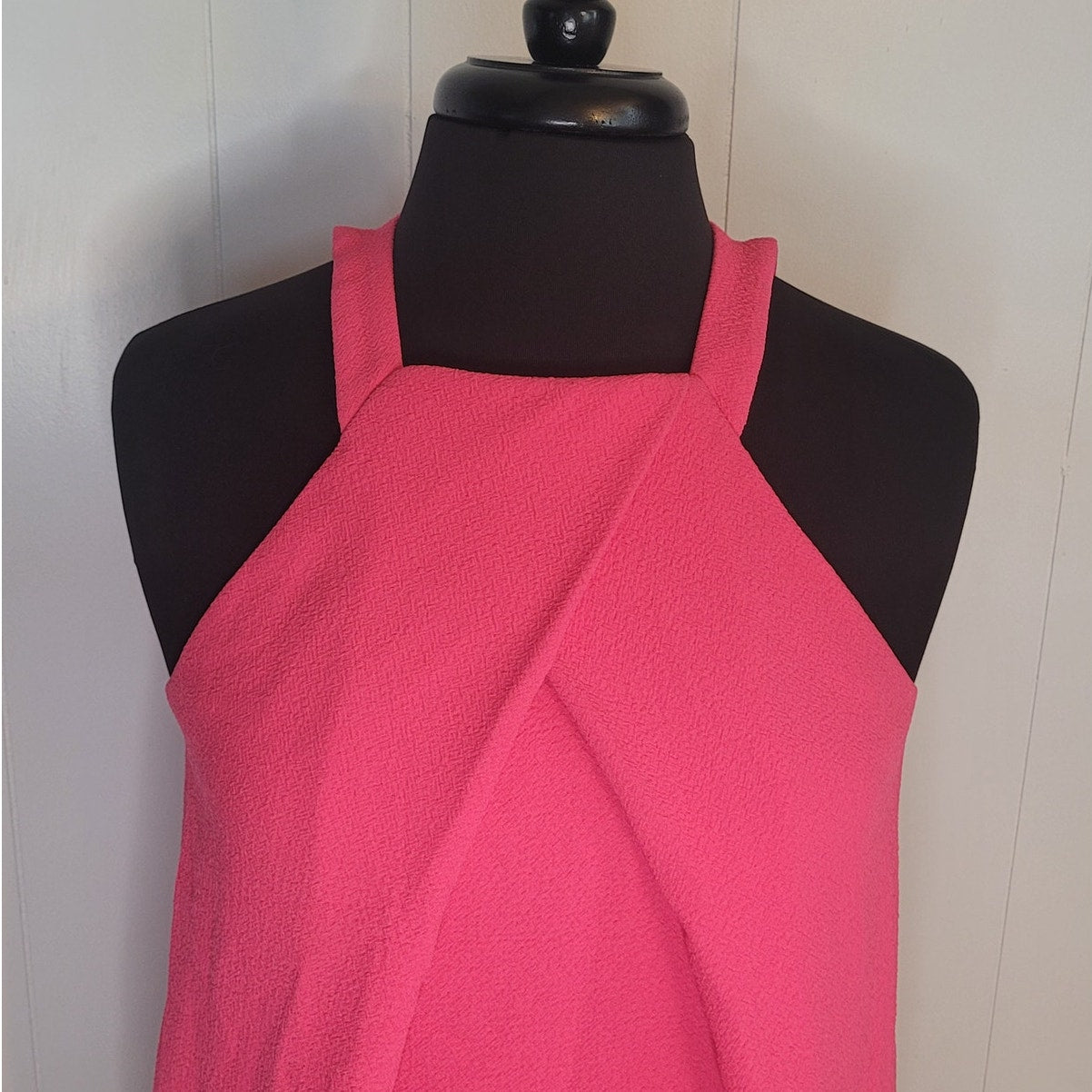 Trina Turk Felisha Crepe Halter Pink Party Dress size 0 NWOT