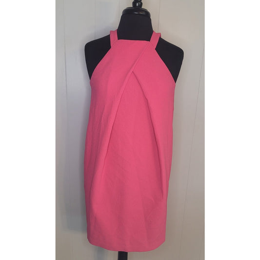 Trina Turk Felisha Crepe Halter Pink Party Dress size 0 NWOT